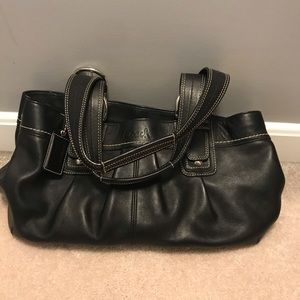Coach Black Leather Soho Large Satchel